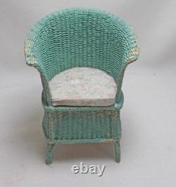 Dolls house miniature HAND WOVEN LLOYD LOOM STYLE CHAIR