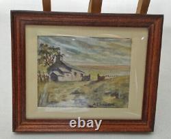 Dolls house miniature Painting signed by A. CRAVEN. BRONTE MOOR