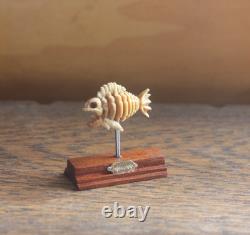 Dollshouse Miniature Carved Wood Prehistoric Fish 112 OOAK By ARTIST PigeonOak