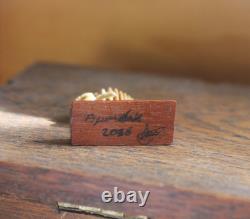 Dollshouse Miniature Carved Wood Prehistoric Fish 112 OOAK By ARTIST PigeonOak