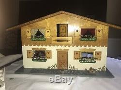 Dora Kuhn Dollhouse And Painted Furniture Swiss Chalet Fao Schwarz Early 1960