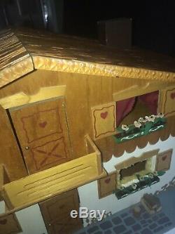 Dora Kuhn Dollhouse And Painted Furniture Swiss Chalet Fao Schwarz Early 1960