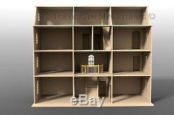 Downton Manor Dolls House 112 Scale Unpainted Dolls House Kit