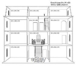 Downton Manor Dolls House 112 Scale Unpainted Dolls House Kit