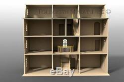 Downton Manor Dolls House & Basement 112 Scale Unpainted Collectable Kits