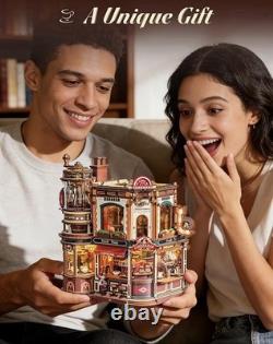 Dream Coffee Factory Mechanical Miniature House Kit for Adults EAB02
