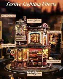 Dream Coffee Factory Mechanical Miniature House Kit for Adults EAB02