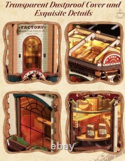 Dream Coffee Factory Mechanical Miniature House Kit for Adults EAB02