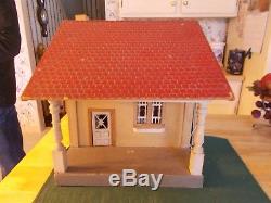 Earl 1900s One Room Bungalow House By Schoenhut With Lift Off Roof Opening Front