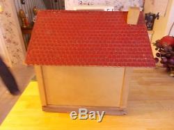 Earl 1900s One Room Bungalow House By Schoenhut With Lift Off Roof Opening Front