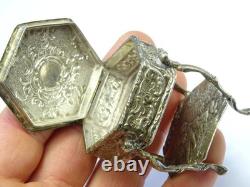Edwardian Art Nouveau Sterling Silver Dolls House Miniature Cabinet Trinket Box