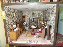 Elspeth's House very large, fully furnished Antique Dolls House circa 1890's