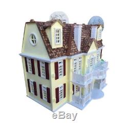 English Manor Dollhouse Painted/Assembled