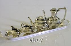 English Solid Sterling Silver Miniature Dolls House Tea Set 1971