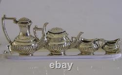 English Solid Sterling Silver Miniature Dolls House Tea Set 1971