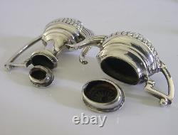 English Solid Sterling Silver Miniature Dolls House Tea Set 1971