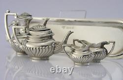 English Solid Sterling Silver Miniature Dolls House Tea Set 1976