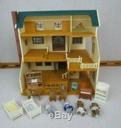 Epoch Calico Critters Deluxe Village House Green Roof Sylvanian Families HTF