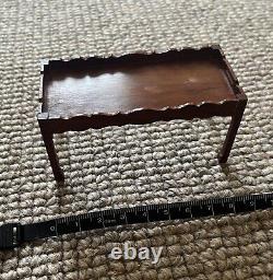 Escutcheon Yew Low Chinese Chippendale Style Table Miniature Dollshouse