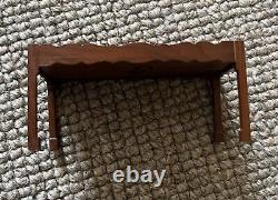 Escutcheon Yew Low Chinese Chippendale Style Table Miniature Dollshouse