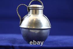Estate Solid Silver Doll House Miniatures A Great Lidded Vase Or Tea Caddy