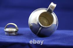 Estate Solid Silver Doll House Miniatures A Great Lidded Vase Or Tea Caddy