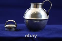 Estate Solid Silver Doll House Miniatures A Great Lidded Vase Or Tea Caddy