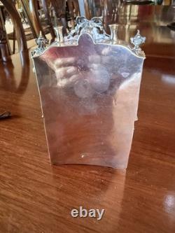 Extremely Rare Antique Solid Silver Dolls House Bureau Bookcase 7 Tall X 4 W