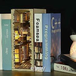 FSOLIS Assembling Book Endo Bookshelf Miniature Doll House Retro W. From Japan