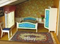 Fantastic Vintage 1970's Lundby Gothenburg Fully Furnished Electric Dolls House