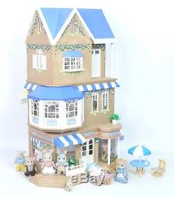 Fistuff Sylvanian Families BOXED Decorated Brambles Cafe Shop House Bundle ++