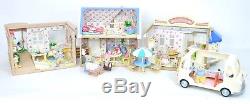 Fistuff Sylvanian Families BOXED Decorated Brambles Cafe Shop House Bundle ++