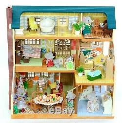 Fistuff Sylvanian Families Decorated Oakwood Manor House On The Hill Furniture