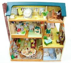 Fistuff Sylvanian Families Decorated Oakwood Manor House On The Hill Furniture