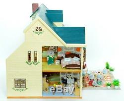 Fistuff Sylvanian Families Decorated Oakwood Manor House On The Hill Furniture