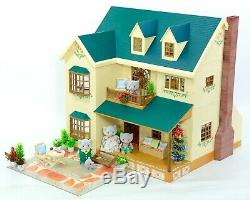 Fistuff Sylvanian Families Decorated Oakwood Manor House On The Hill Furniture