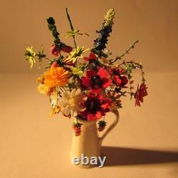 Flowers in a vase Doll house miniature 1 twelfth