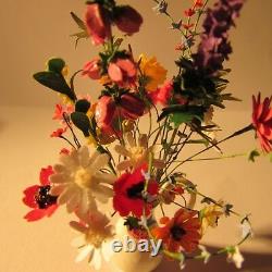 Flowers in vase Doll house miniature 1 twelfth