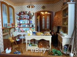 Fully furnished 1/12th scale dollshouse