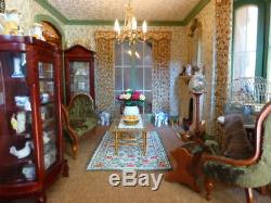 Fully furnished 1/12th scale dollshouse