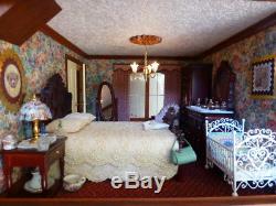 Fully furnished 1/12th scale dollshouse