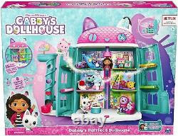 Gabby's Dollhouse, Purrfect Dollhouse with 15 Pieces Including Toy Figures