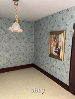 Georgian Style 112 Wooden 3-Storey 8-Room Doll's House Light Up. Handmade in UK