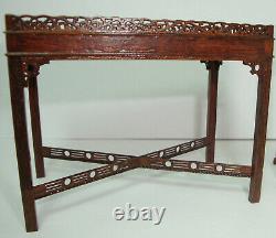 Gerald Crawford Vintage Dollhouse Miniature Chinese Chippendale Table ONLY