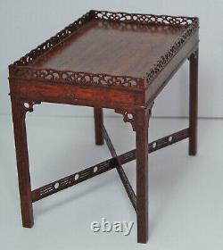 Gerald Crawford Vintage Dollhouse Miniature Chinese Chippendale Table ONLY