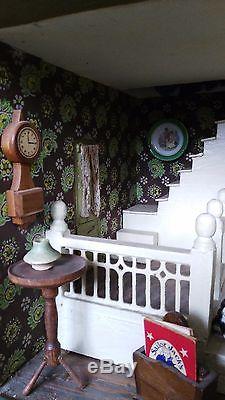 Gottschalk Antique Gabled Dollhouse with fold down Garden