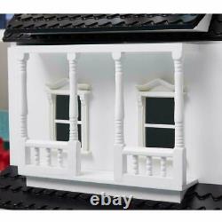 HILIROOM Wooden Dolls House Cottage, Victorian Kids Gift Doll House UK STOCK