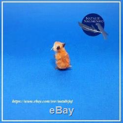 Hamster OOAK Handsculpted Realistic Miniature Dollhouse 112 Handmade cat dog