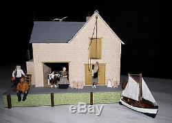Hand Built Cornish Fisherman Cottage Dolls House
