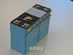 Hand-Made OOAK LaCanche Stove Dollhouse Miniature Robin Egg Blue (112 scale)